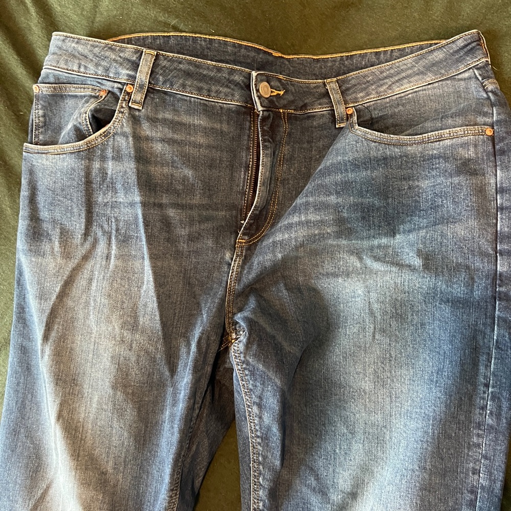 Dark wash denim jeans
